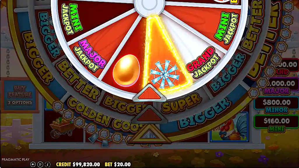 Playing Better Barn House Bonanza bonus wheel screenshot