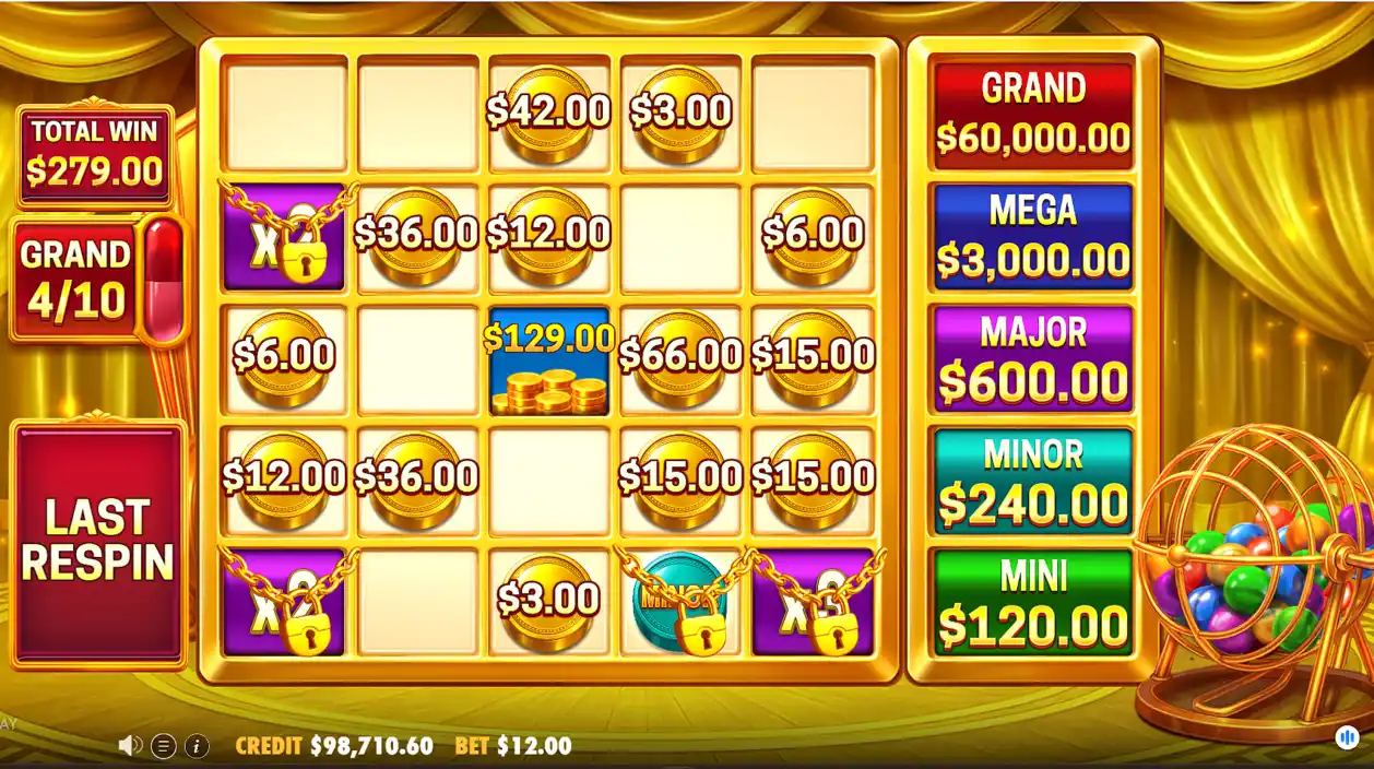 Bingo Mania slot bonus bingo game  screenshot