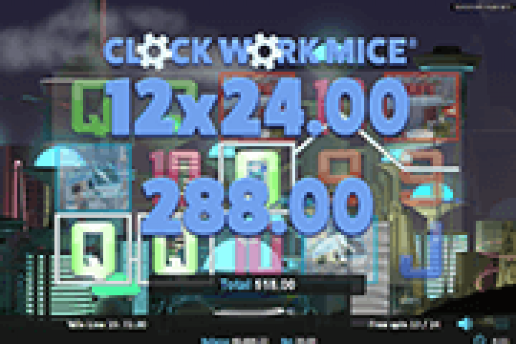 Clockwork Mice :Awards Jackpot if All Multipliers Have Been Awarded