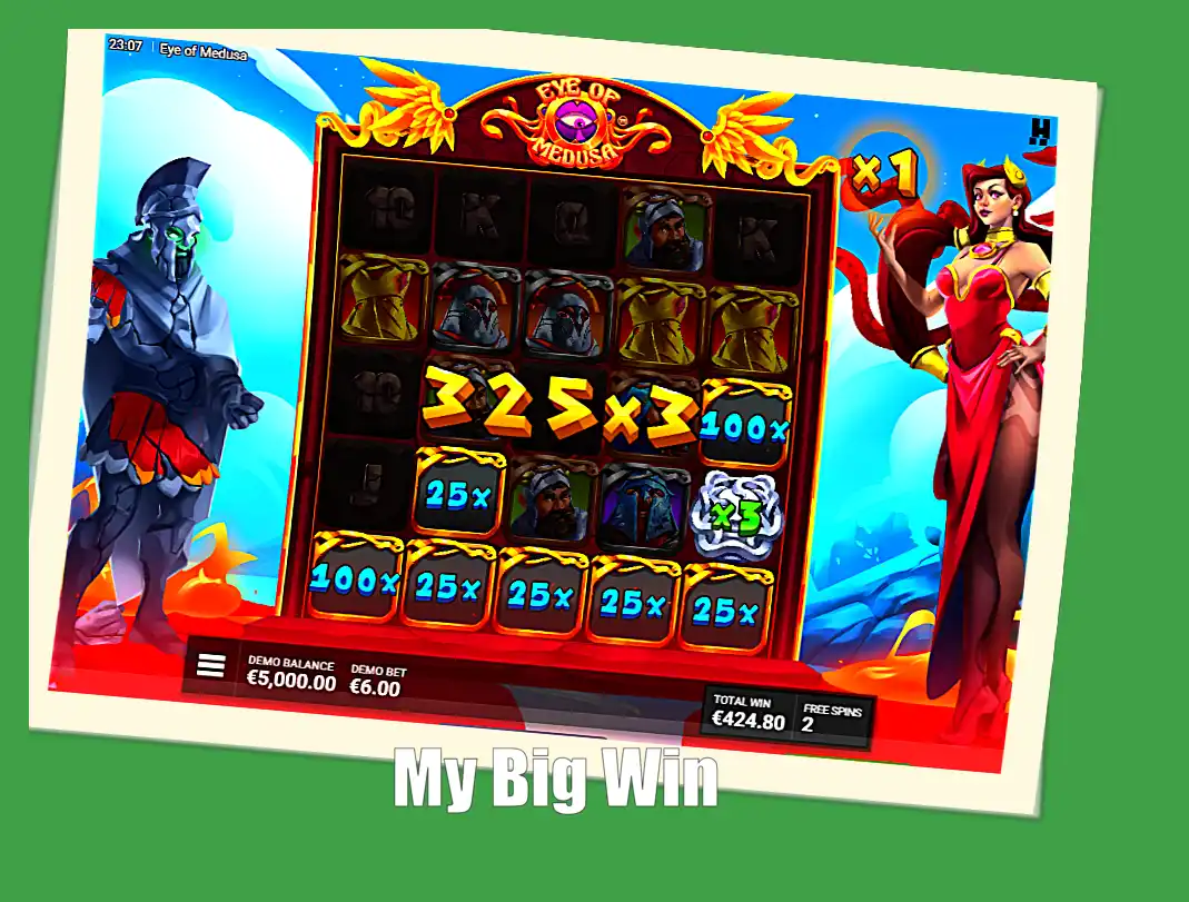 My Eye of Medusa big win screenshot