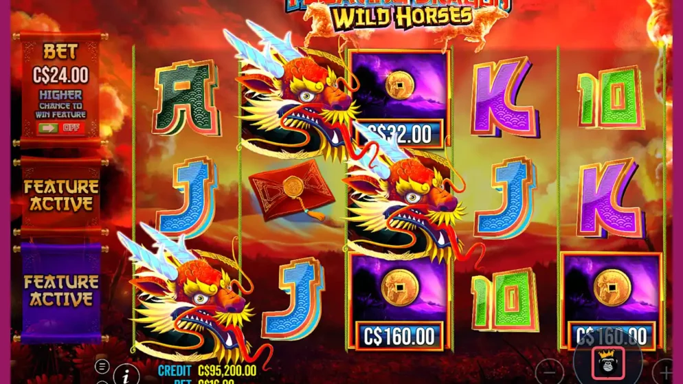 Floating Dragon Wild Horses