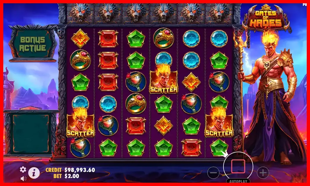 Screenslot of Gates of Hades slot free spins