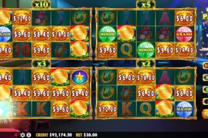 Playing the bonus game in Gold Party 2 slot machine