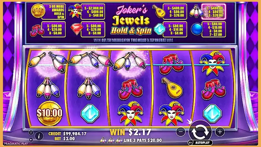 Joker’s Jewels Hold & Spin