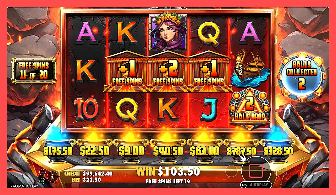 Lava Balls slot demo free spins screenshot