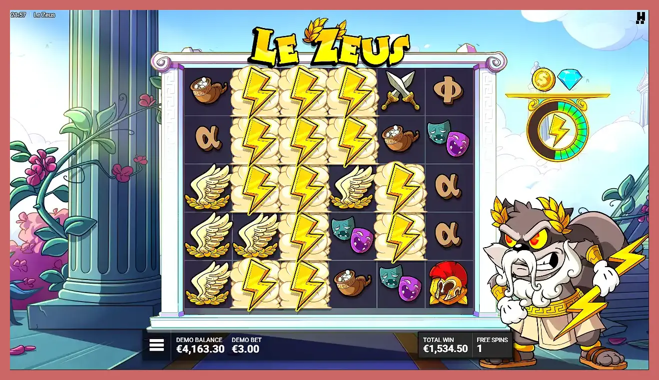 Le Zeus slot machine