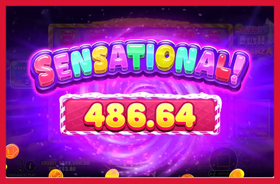 bigger win in Sweet Rush Bonanza 
