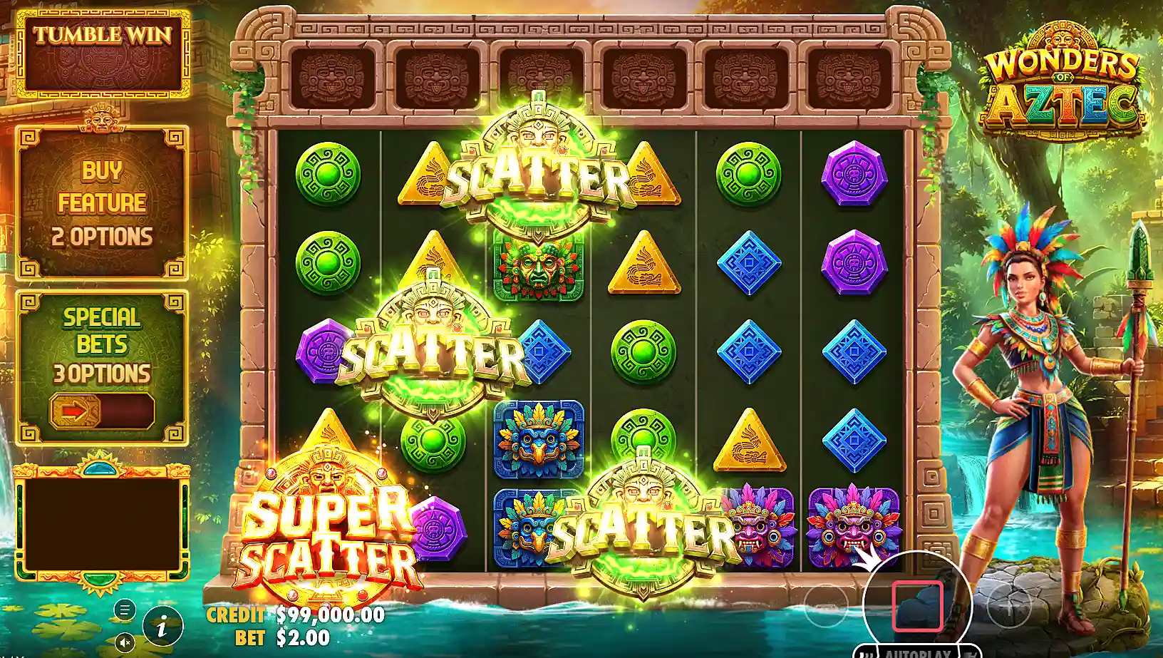 Winning the Wonders of Aztec slot super free spins 