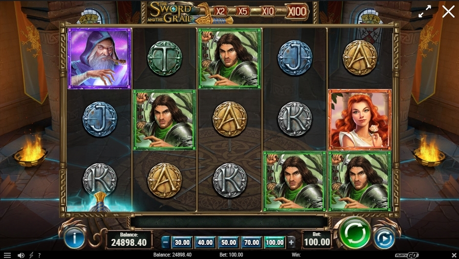 sword and the grail slot game