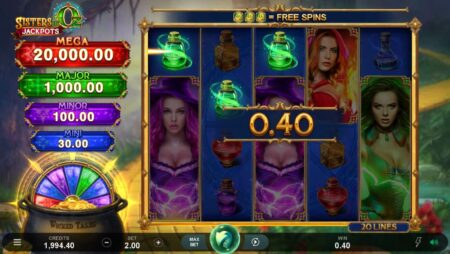 Sisters of Oz Jackpots