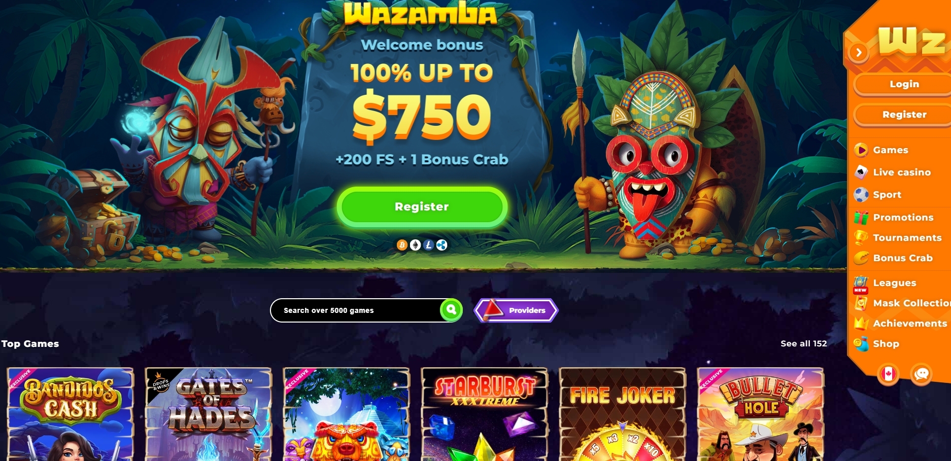 Wazamba Casino Bonus